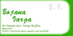 bojana varga business card